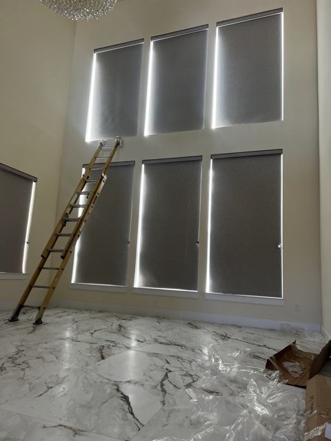Shades installed by Dallas Blinds and Shutters